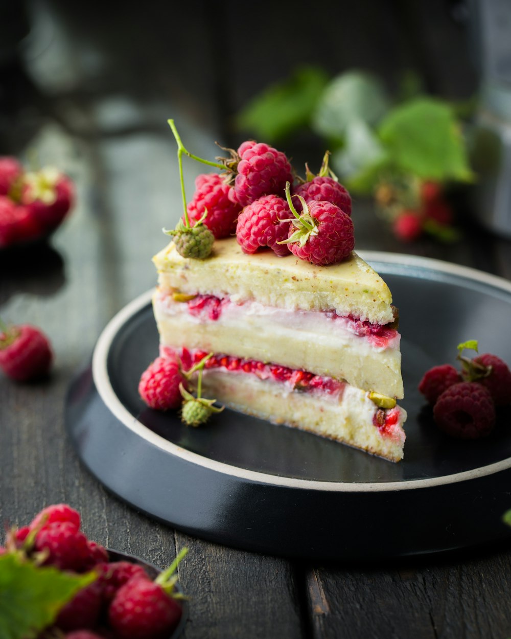 gâteau aux framboises