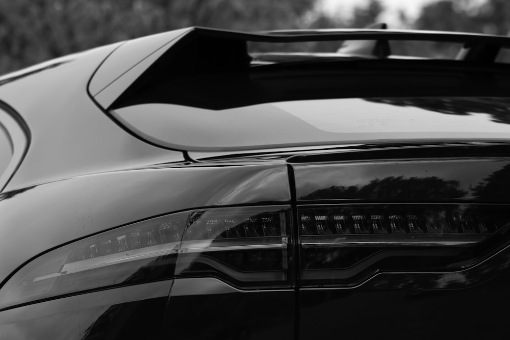 greyscale photo of coupe