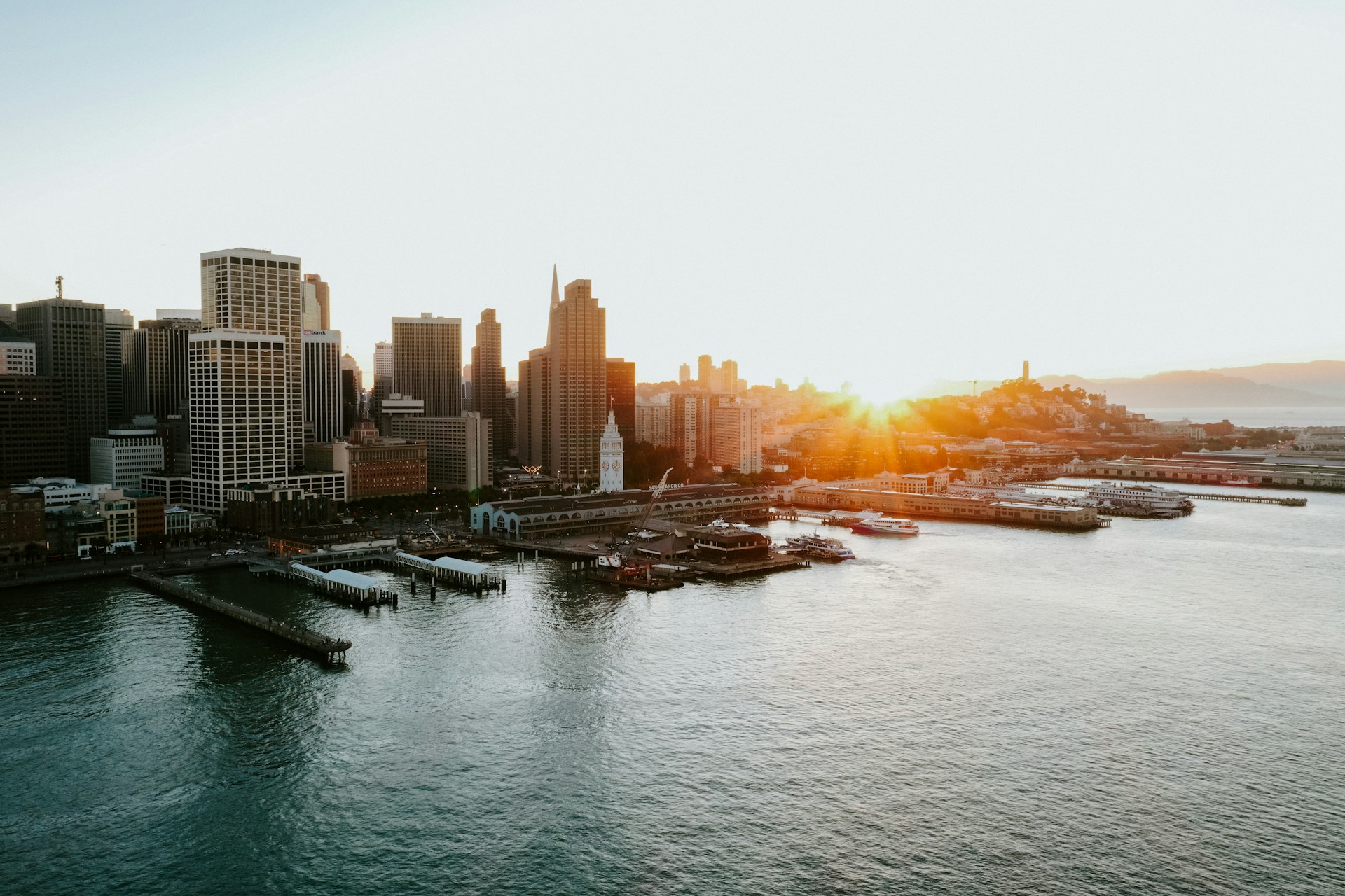 aerial photo of city