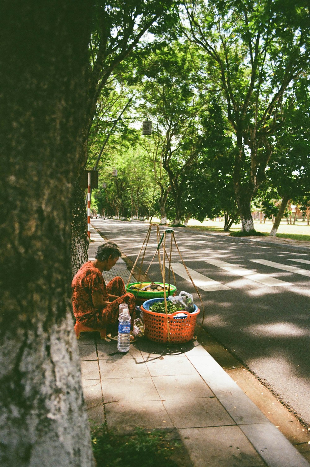 man sitting on ground