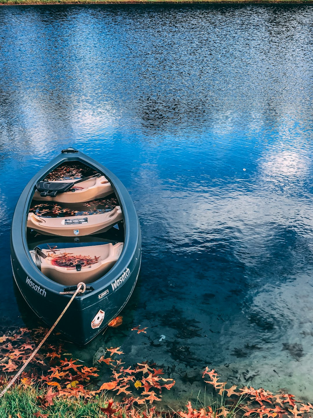 green and brown boat on body of water