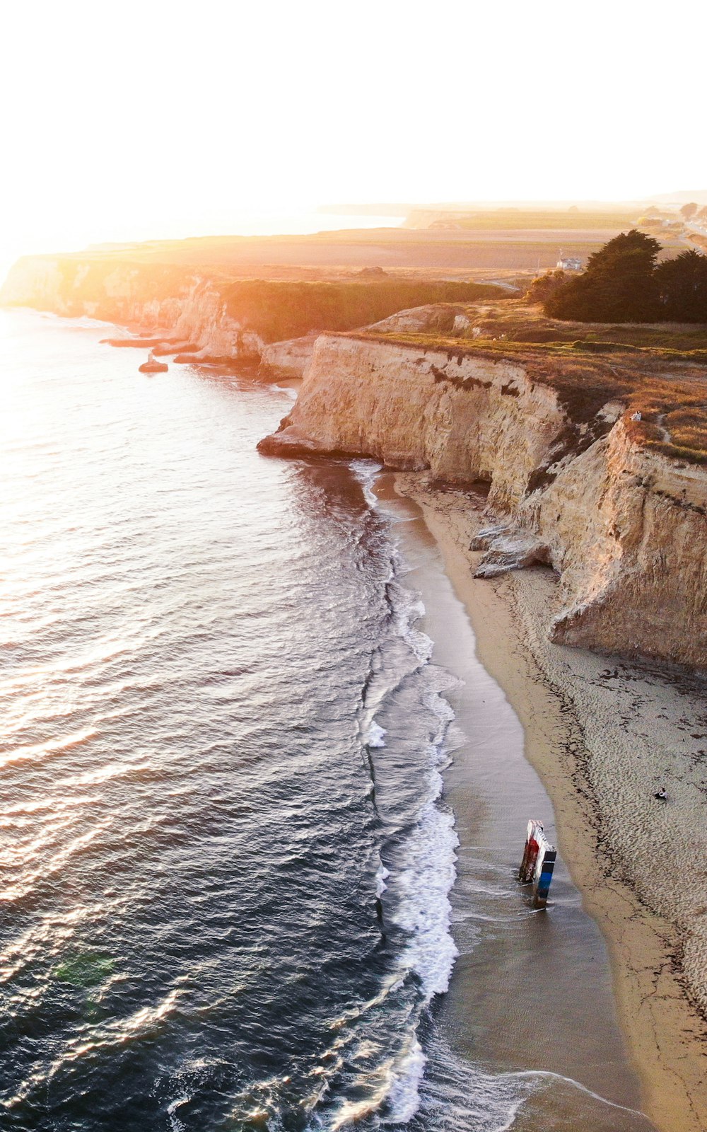 cliff facing ocean