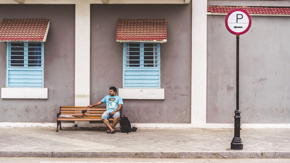 man on bench