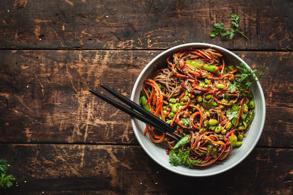 cooked pasta platter