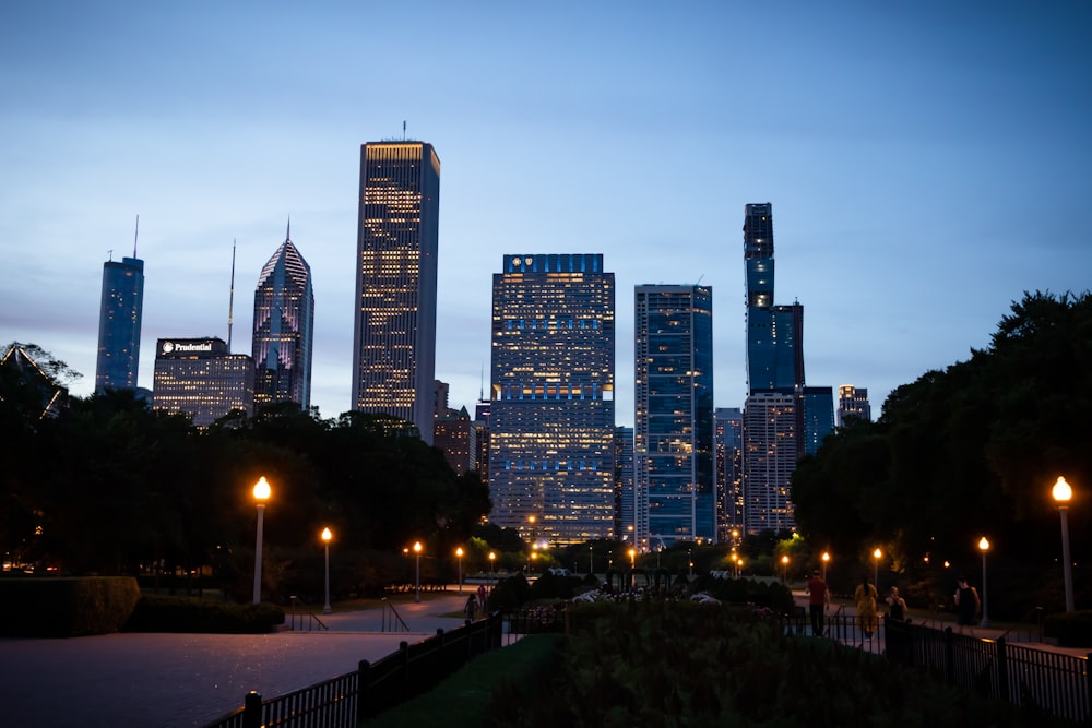 high-rise buildings near road