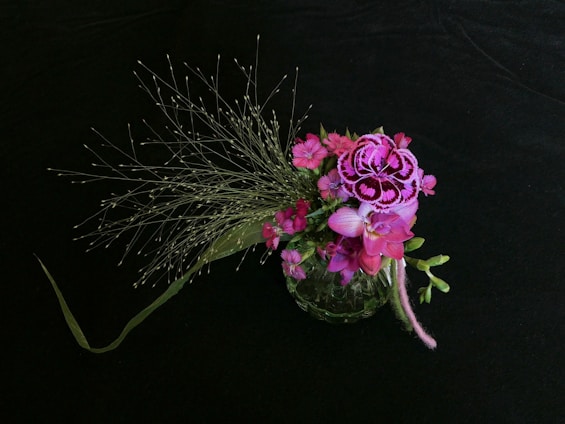 A beautiful floral arrangement showcasing vibrant colors and artistic design.