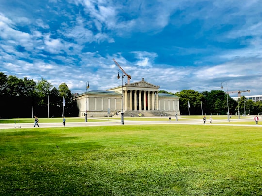 white building near field in Königsplatz Germany