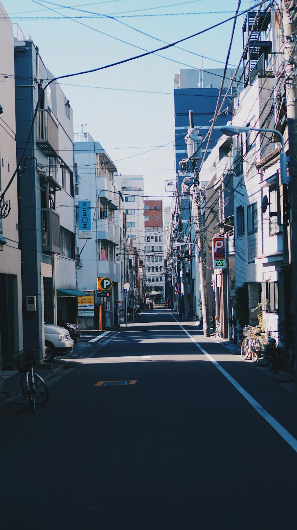 road with buildings during day