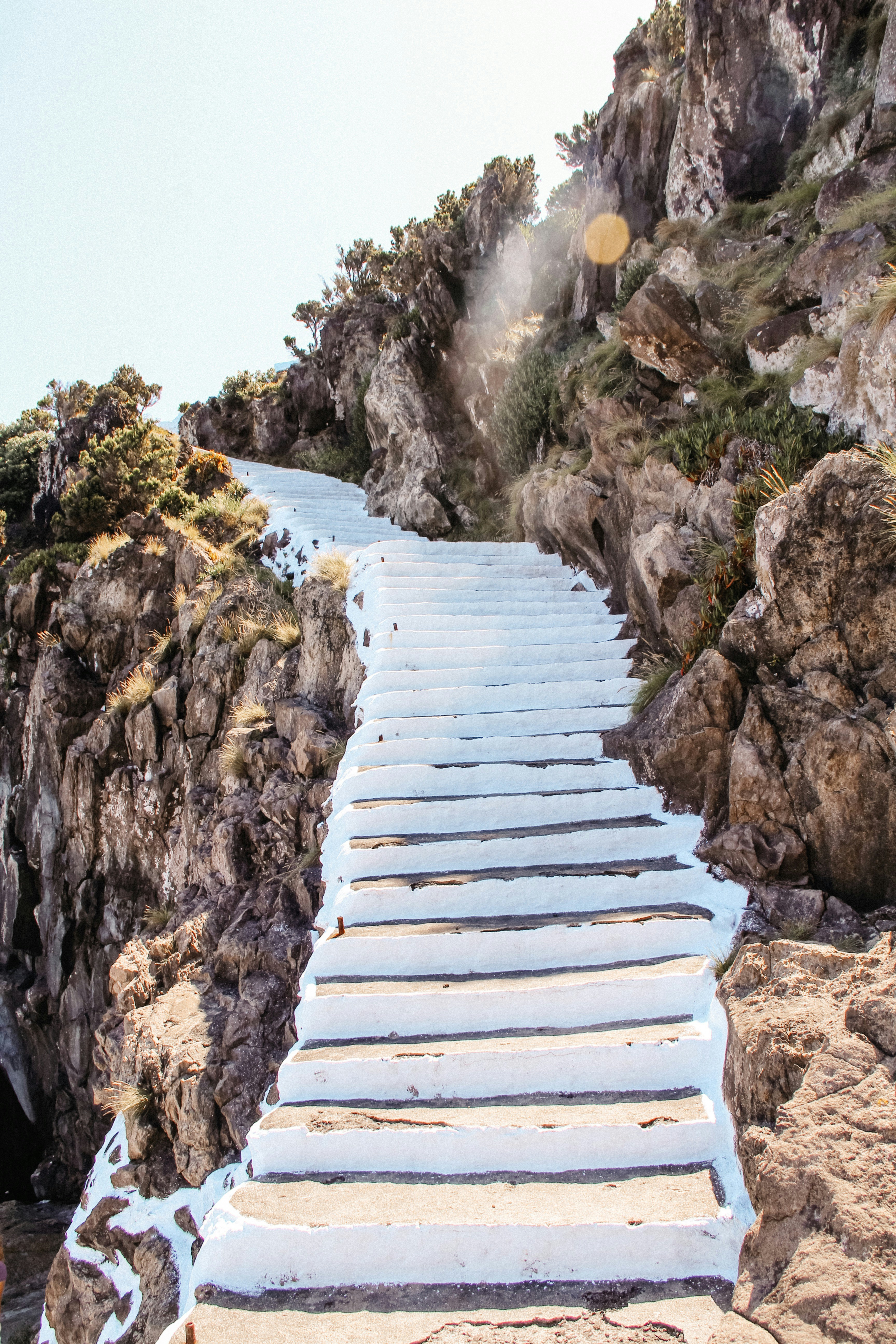 white concrete stairs during daytime