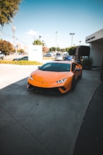 orange sports car