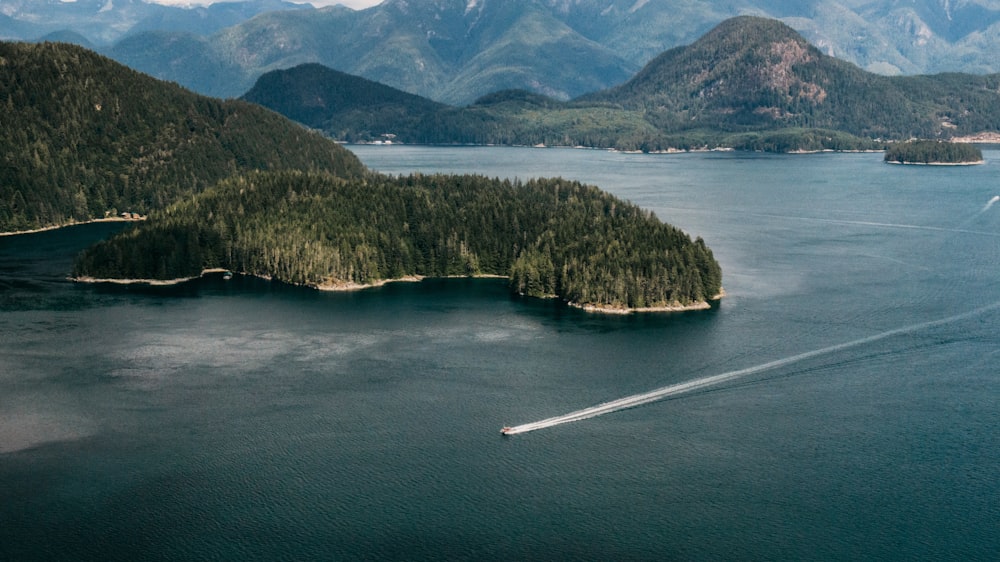 islets and body of water