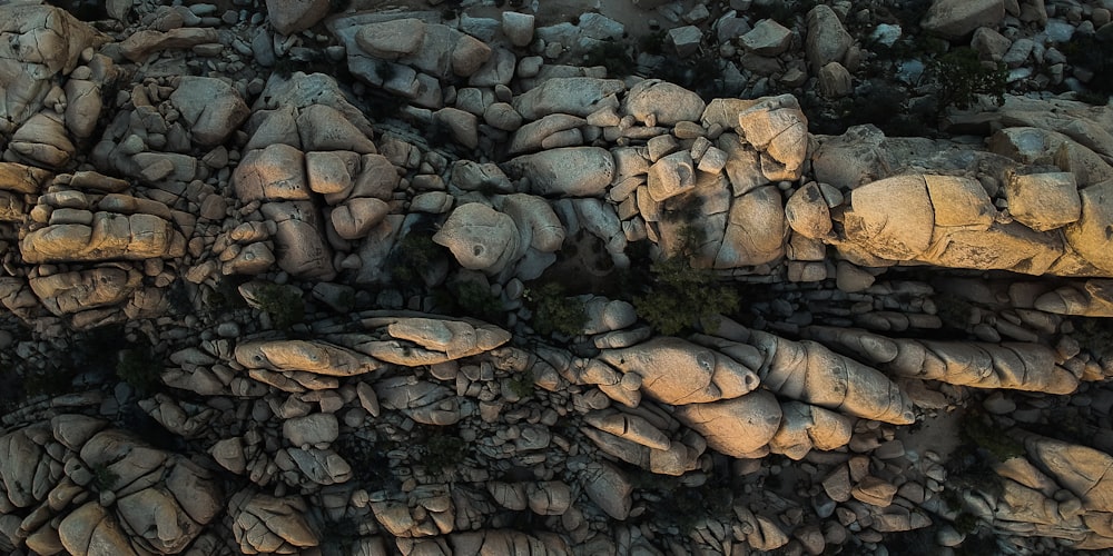 brown rock formation