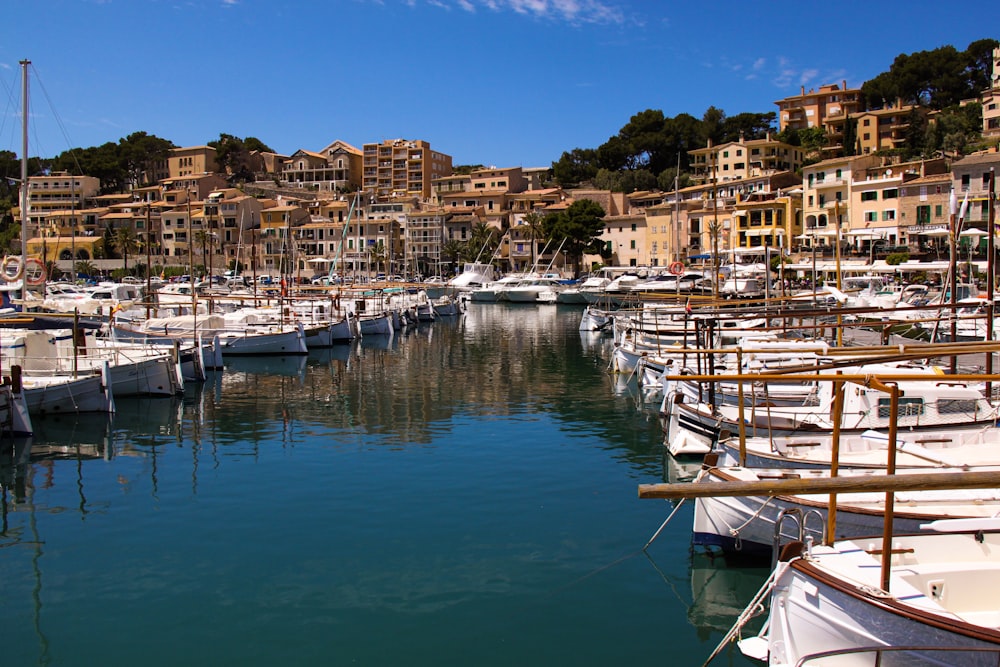 Bateaux en mer près d’immeubles de grande hauteur