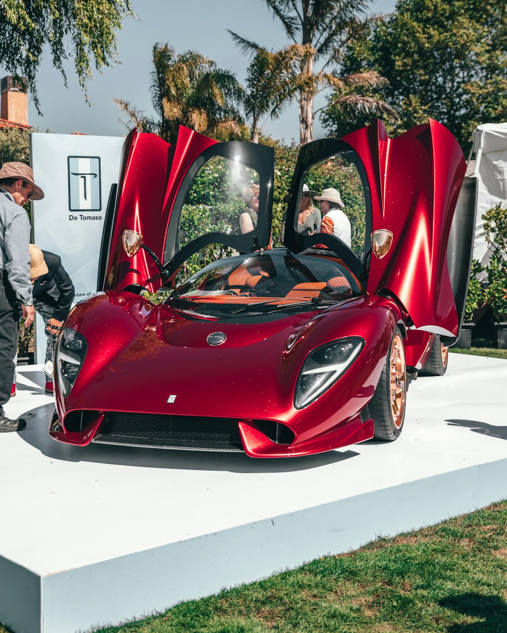 red and black sports car