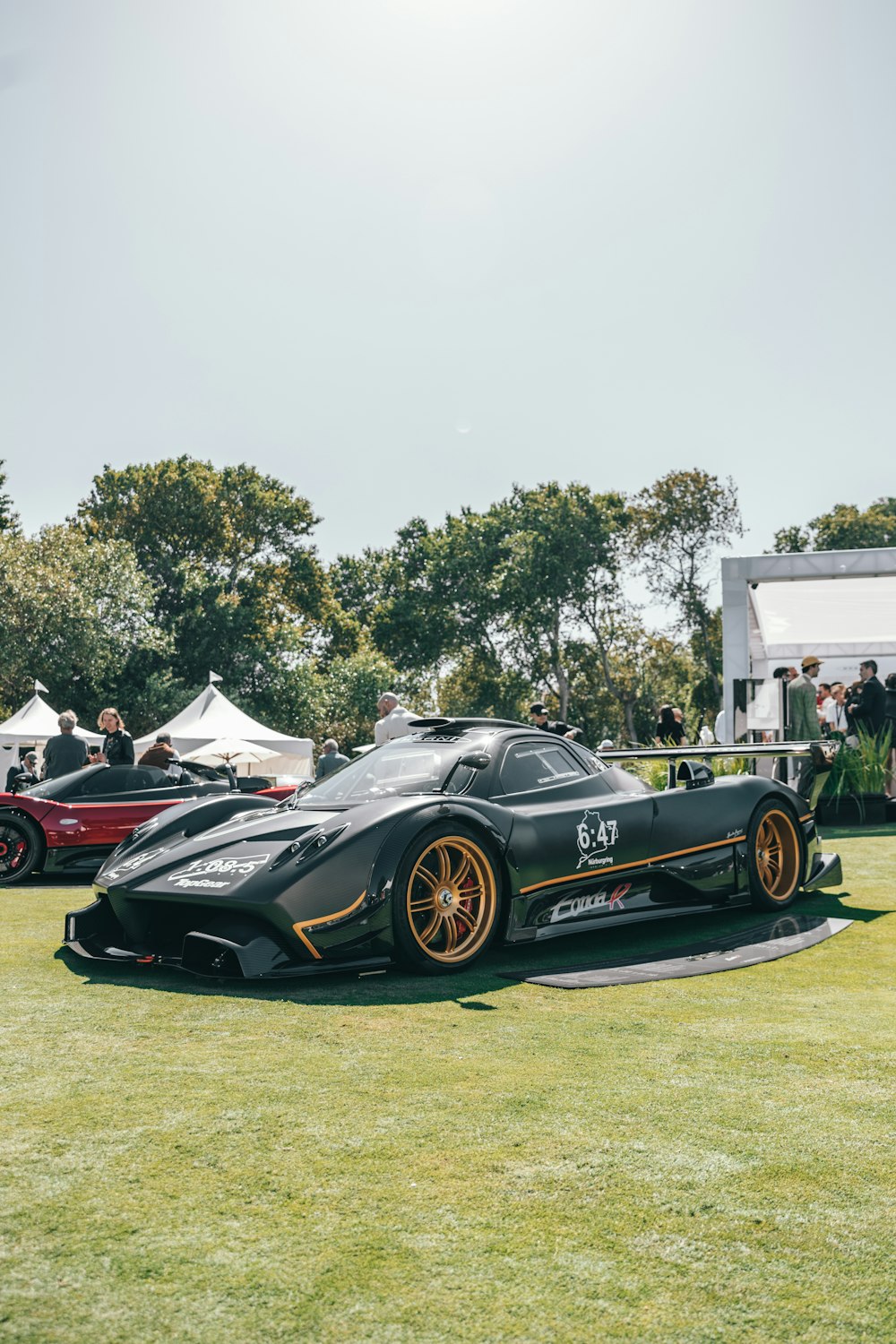 black sports coupe