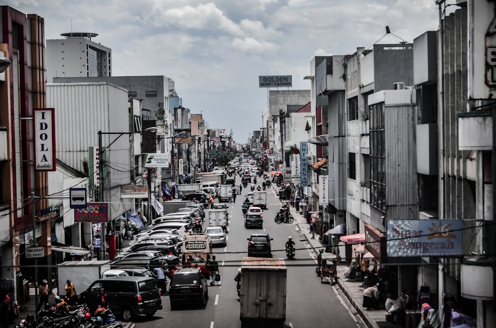 urban photo of a city road with cars