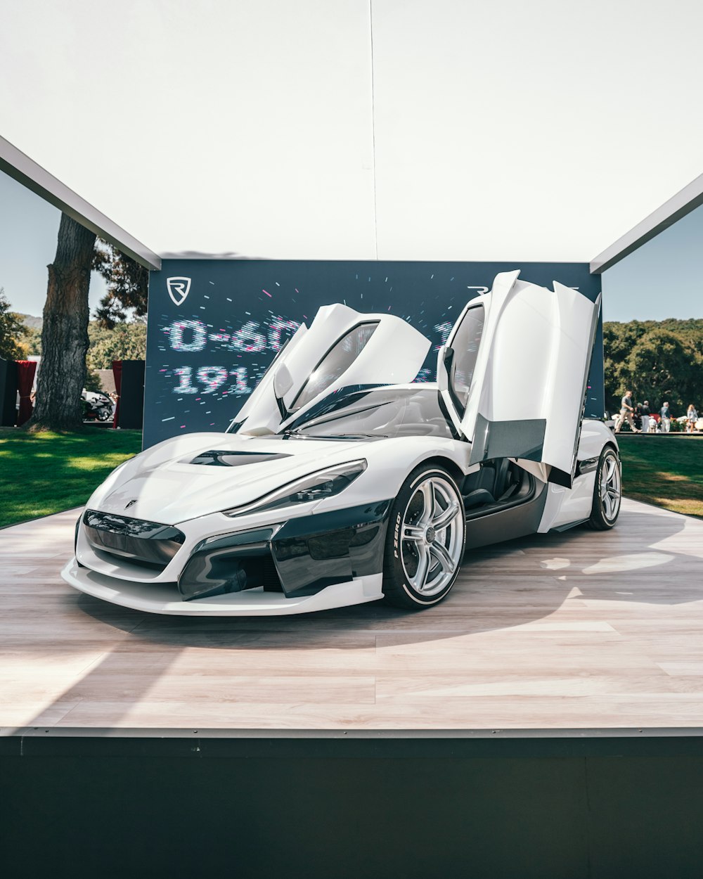 voiture de sport blanche et noire