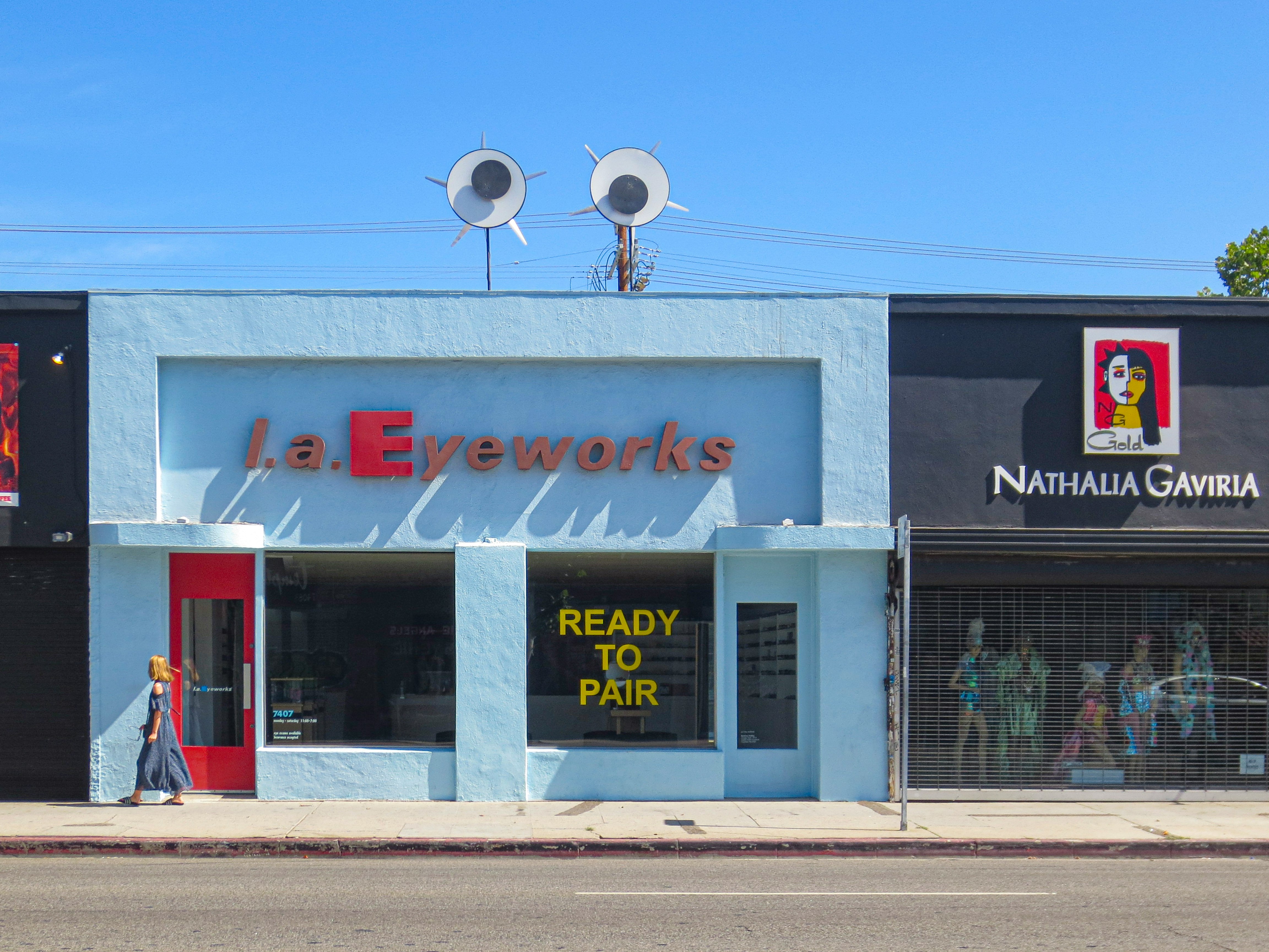 L.A. Eyeworks building near Nathalia Gaviria boutique