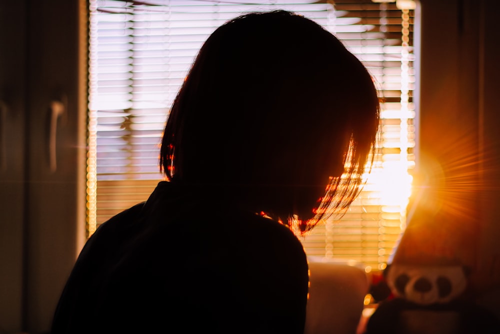 silhouette of girl