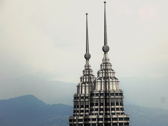 view of twin towers in Menara Kuala Lumpur Malaysia