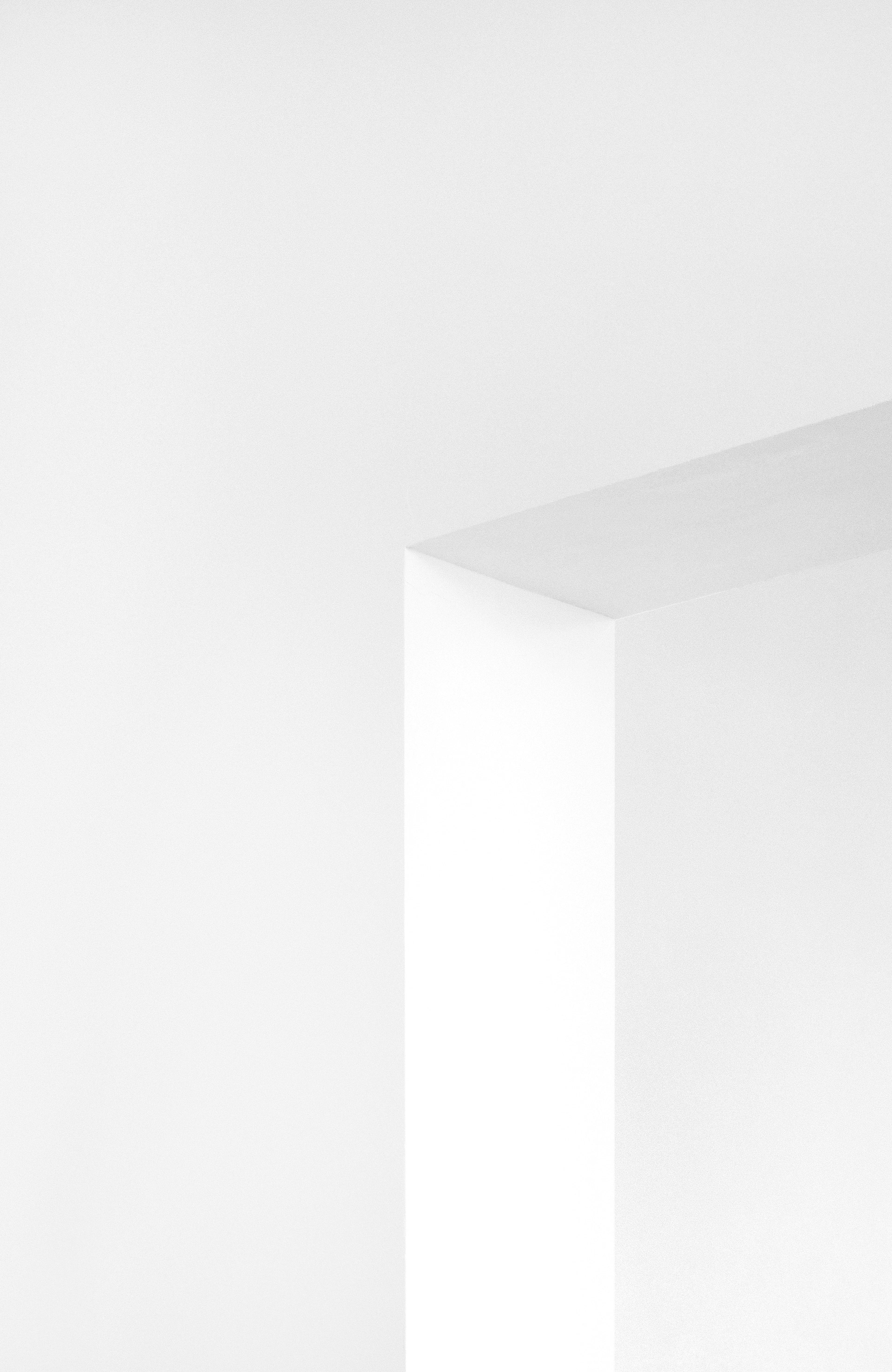White painted wall corner
