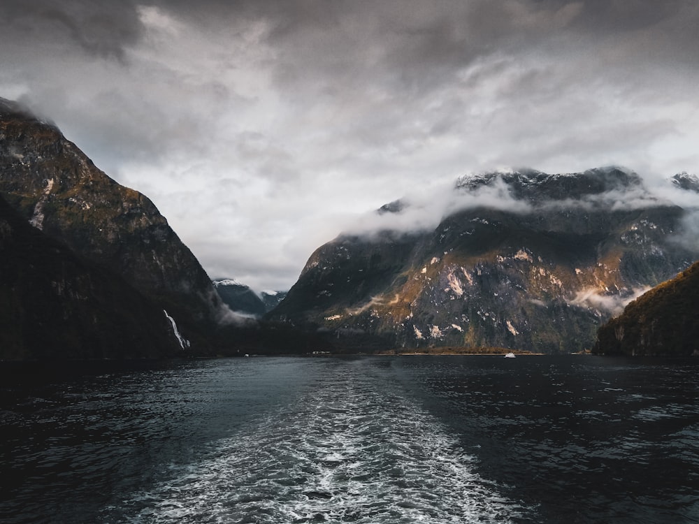 mountain near body of water