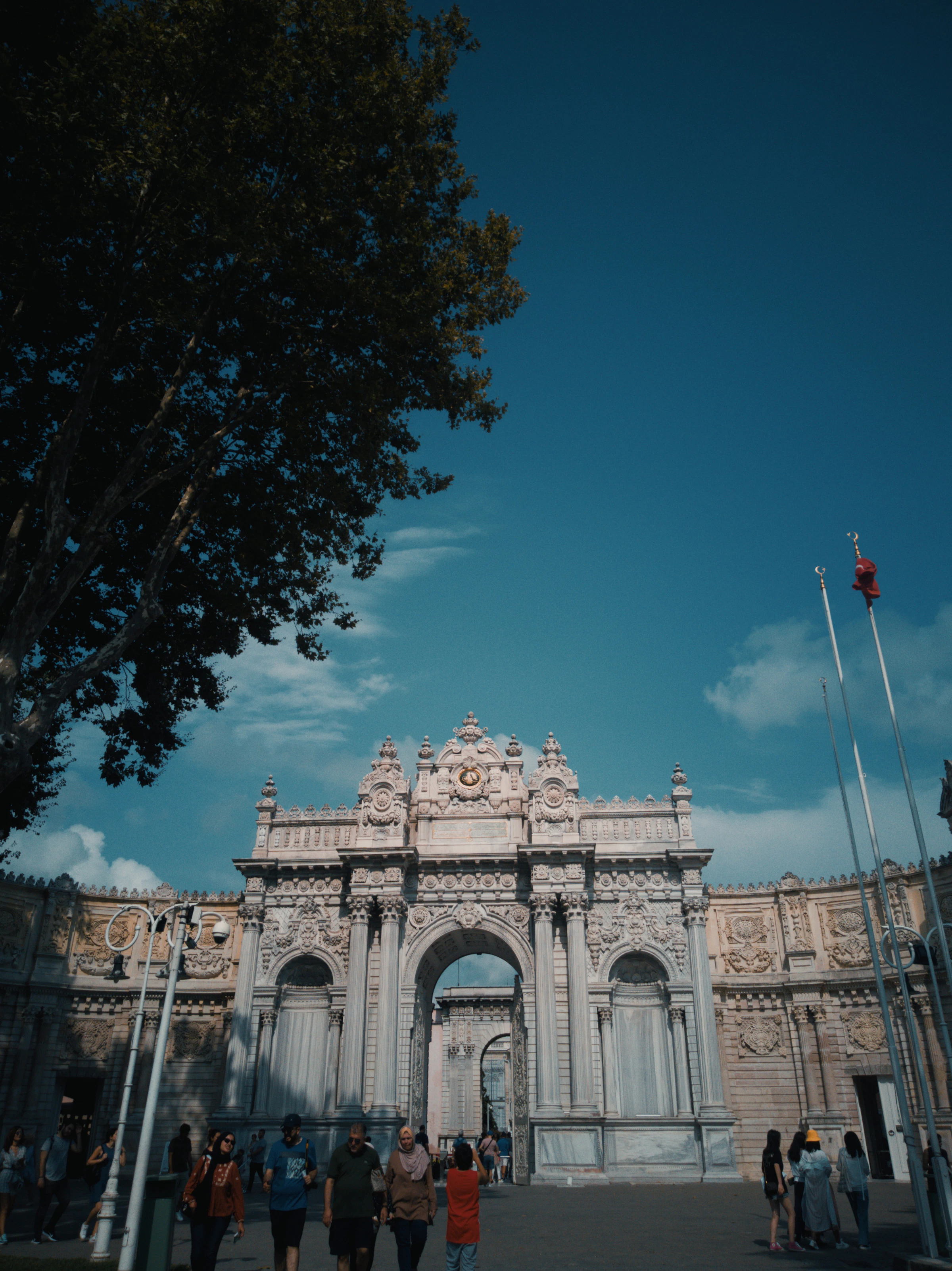 Dolmabahçe Palace gate in Beşiktaş, Istanbul