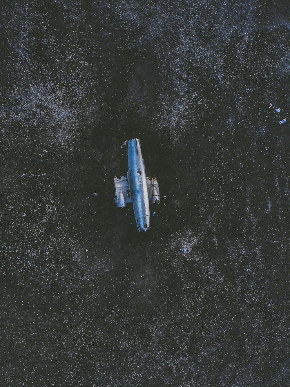aerial photography of gray space ship