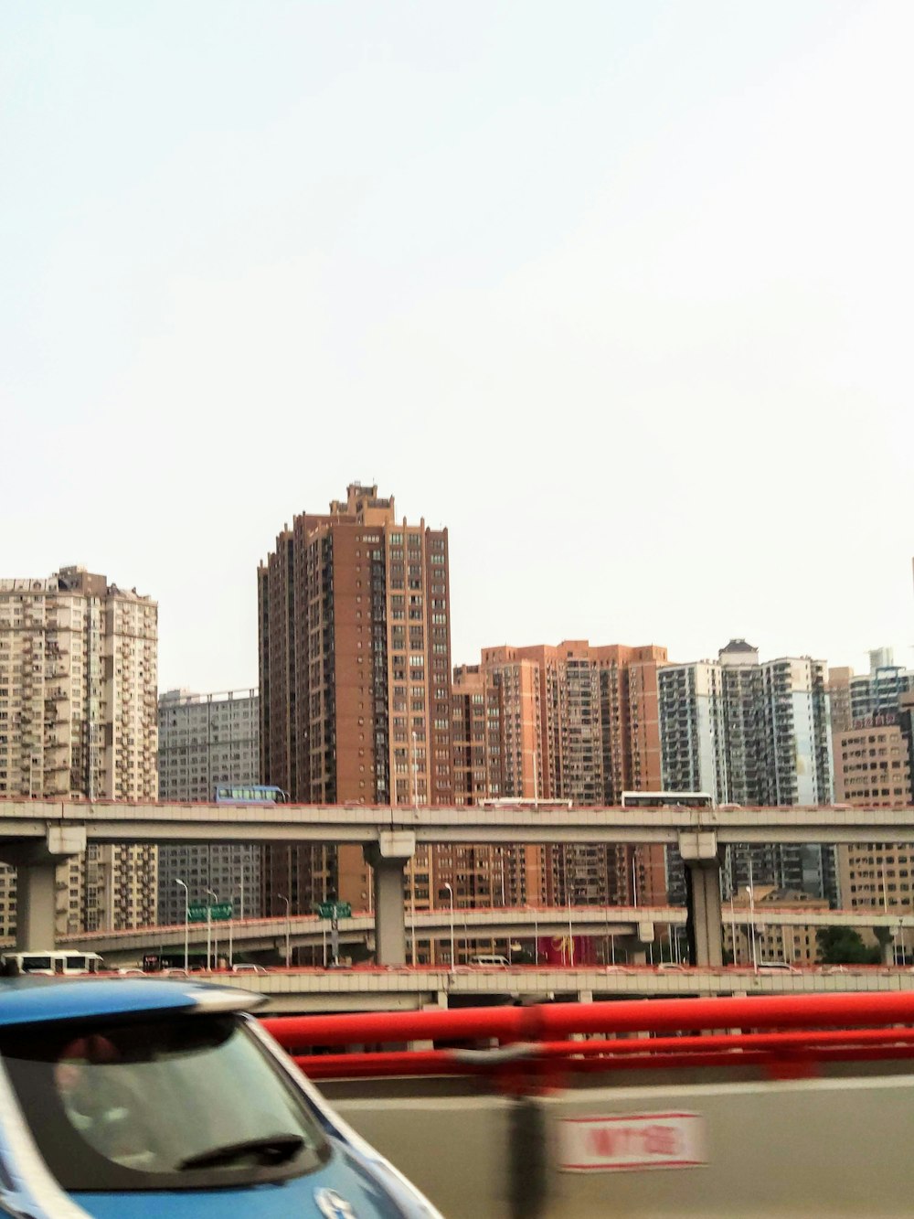 buildings under white sky