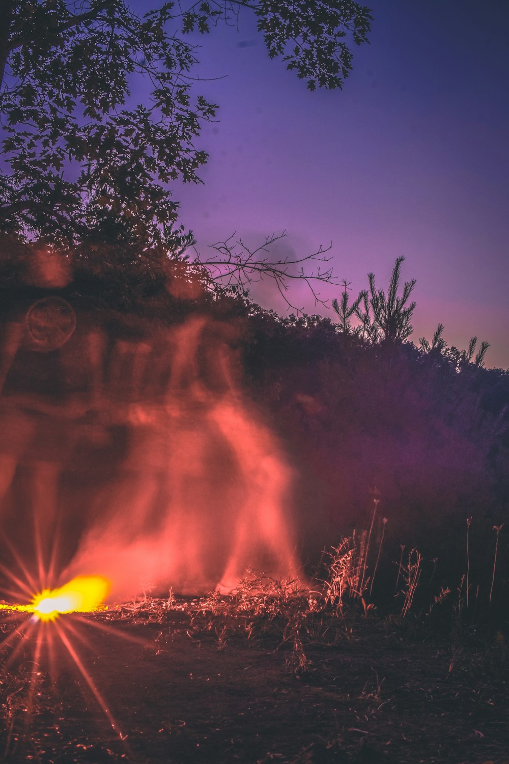 bonfire during nighttime