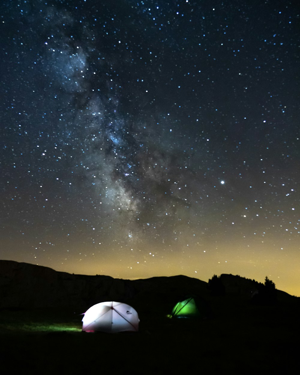 milky way at night