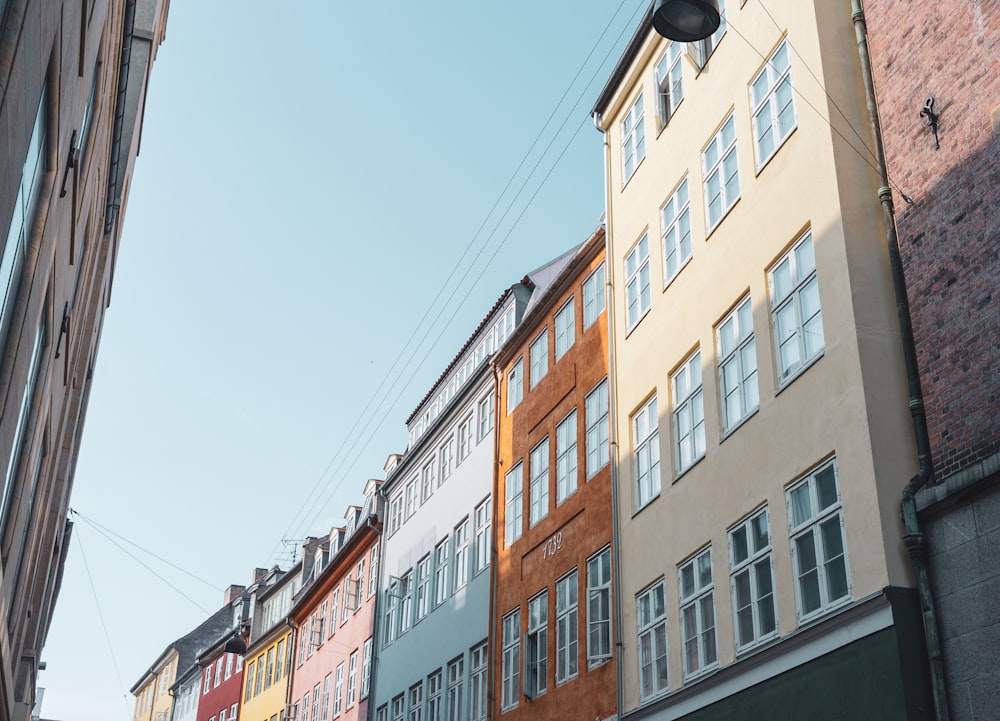 beige and brown buildings