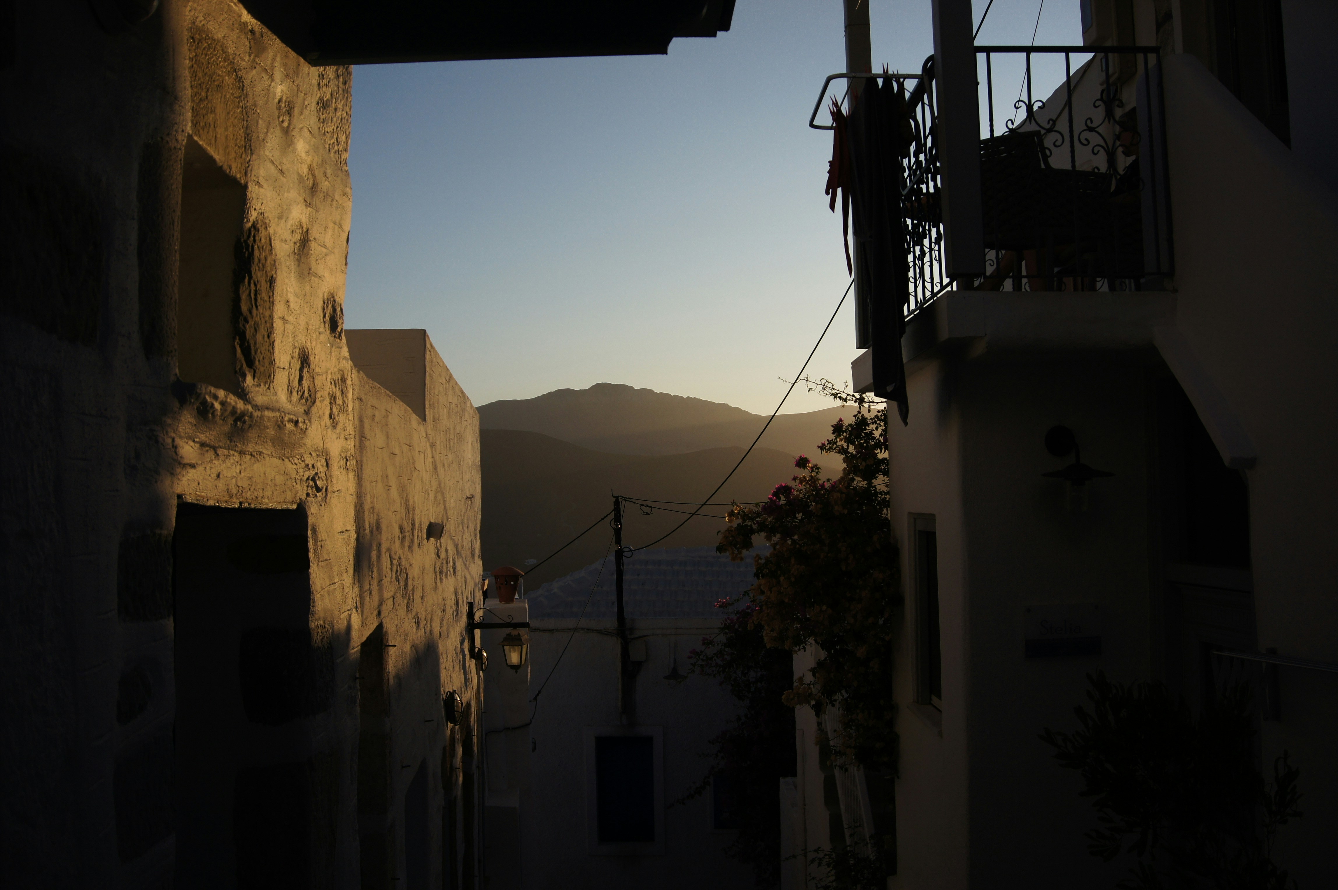white concrete houses near mountain