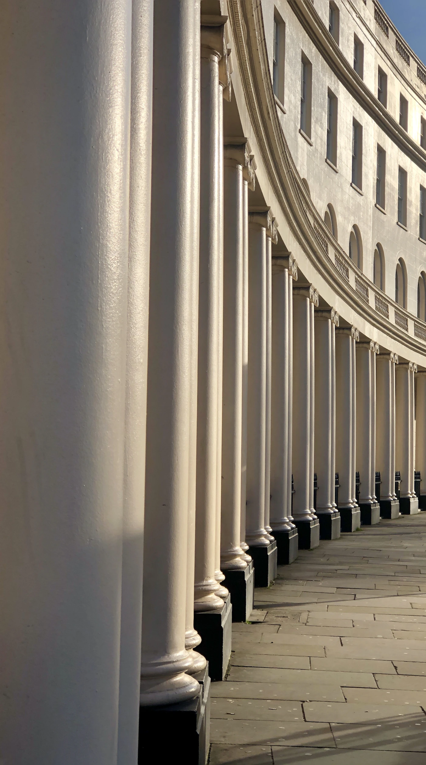 The colonnade of Park Crescent, Marylebone