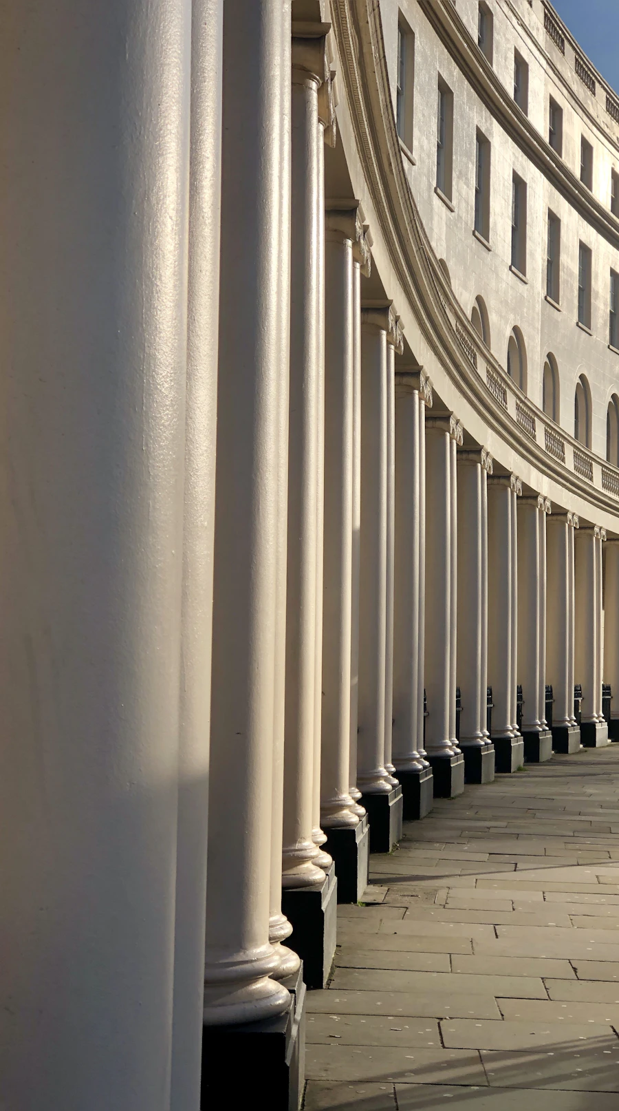 The colonnade of Park Crescent, Marylebone