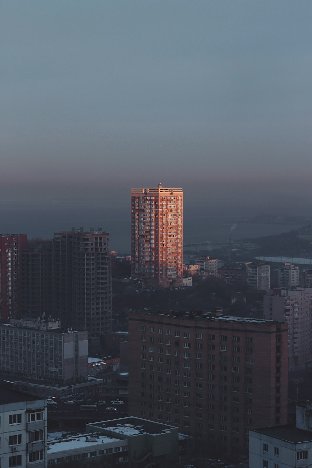 high angle photo of cityscape