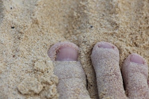 Close-up of lightweight sandals showcasing their texture.