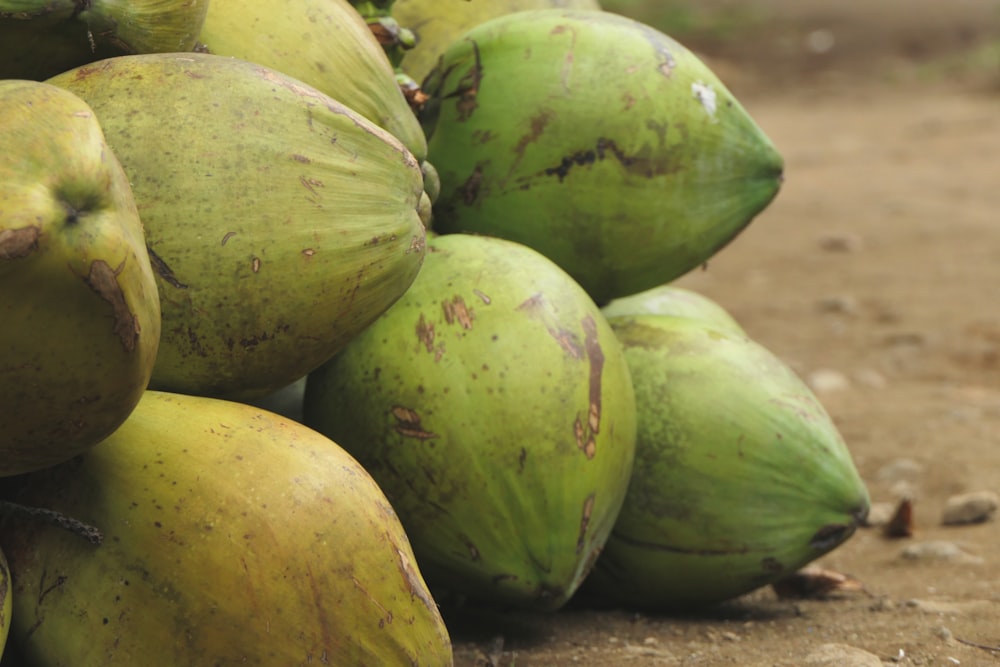 Grüne Kokosnuss-Früchte