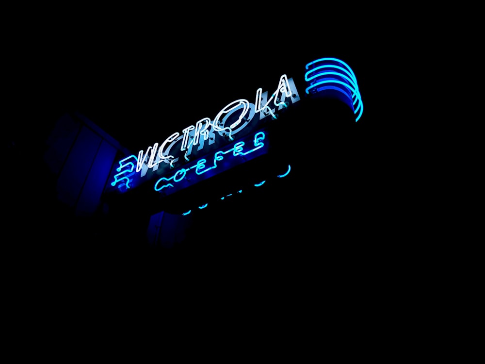 lighted neon signage