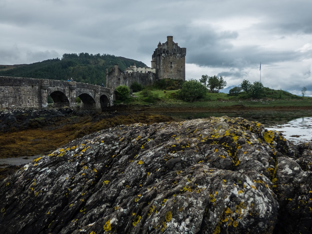 gray concrete castle under cloudy sky