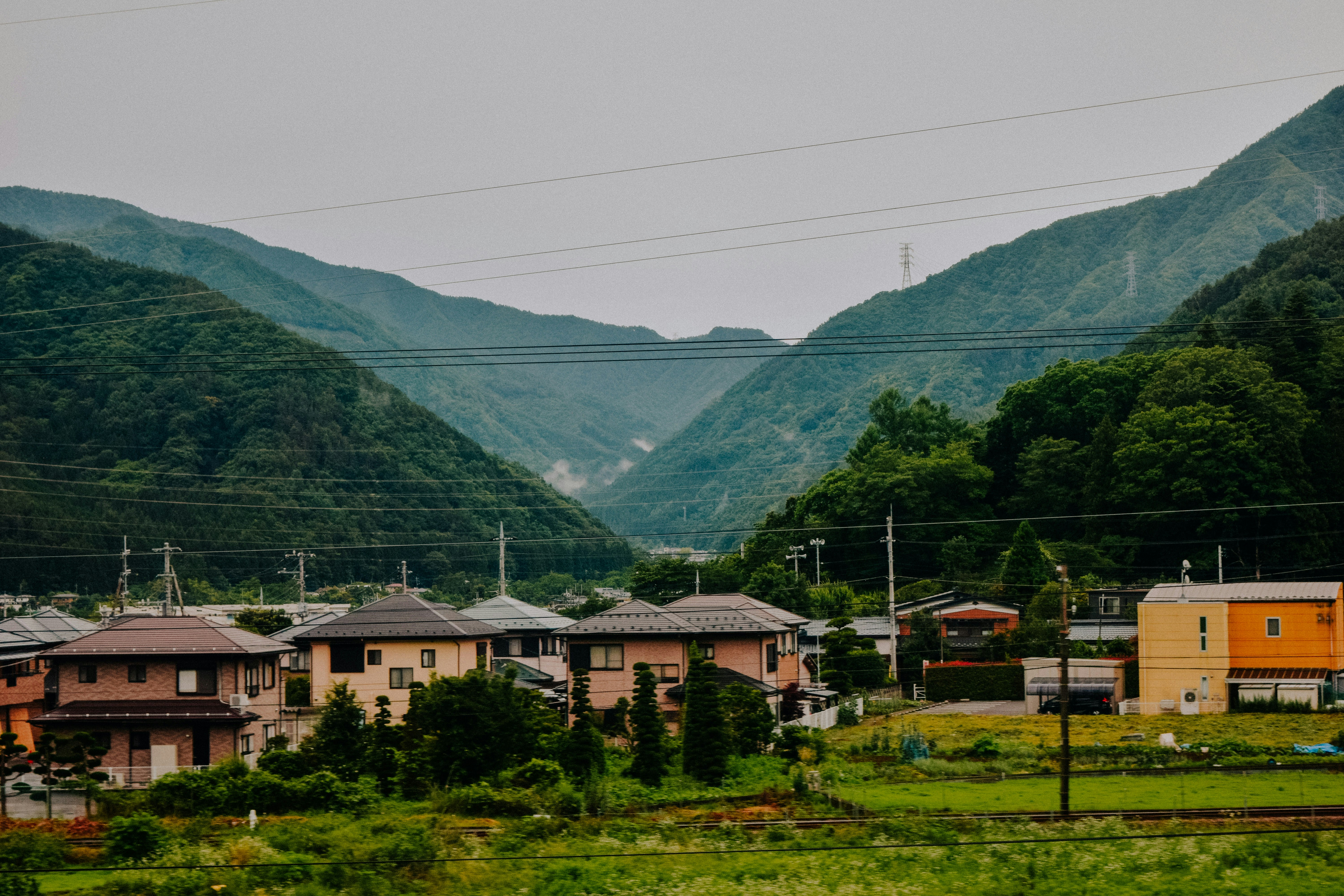 brown buildings of a village
