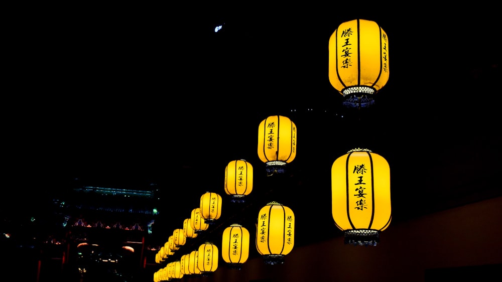 yellow lanterns