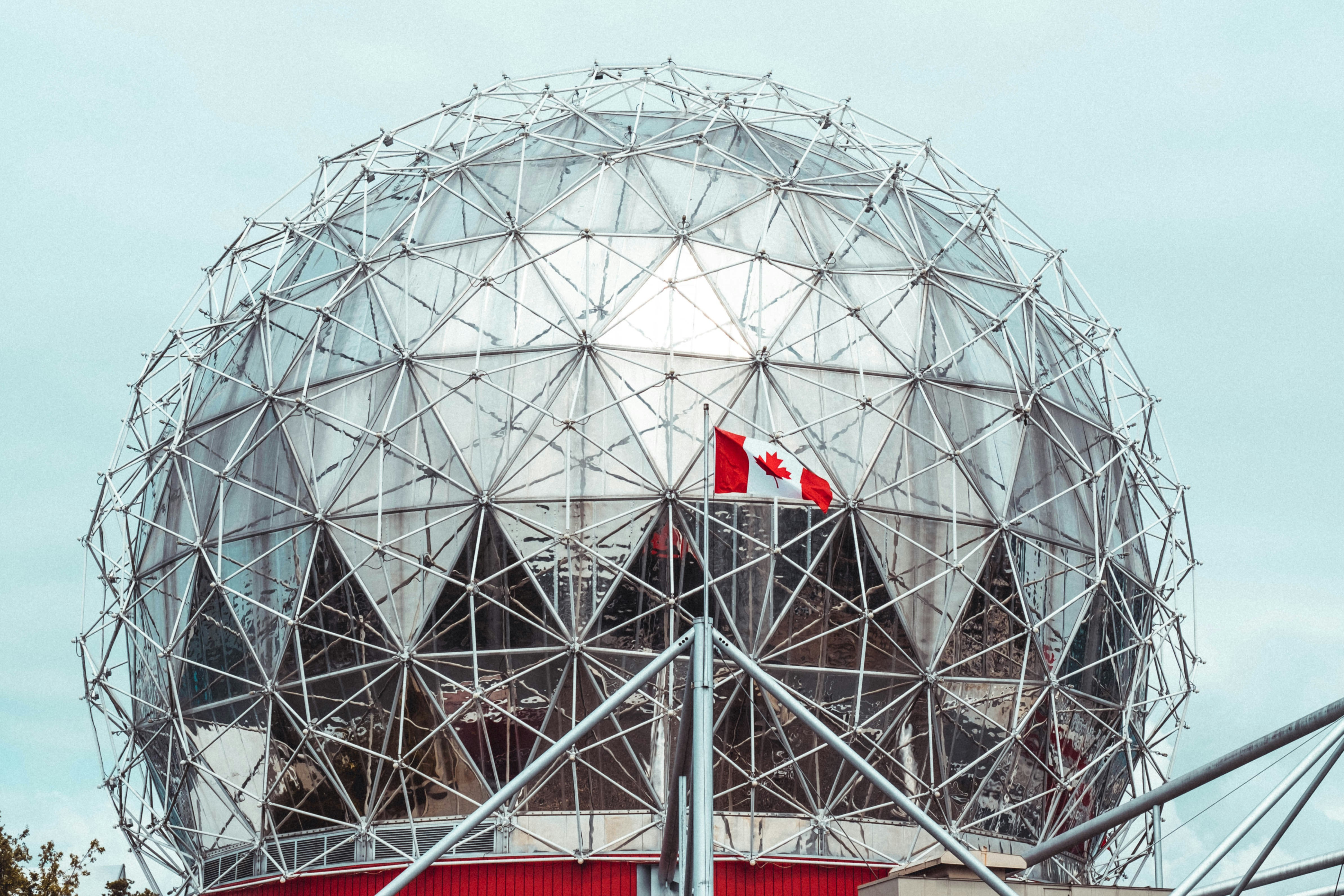 flag of Canada on pole