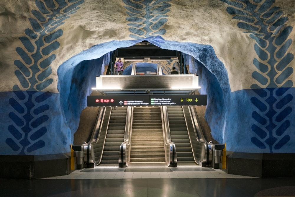 escalators inside building