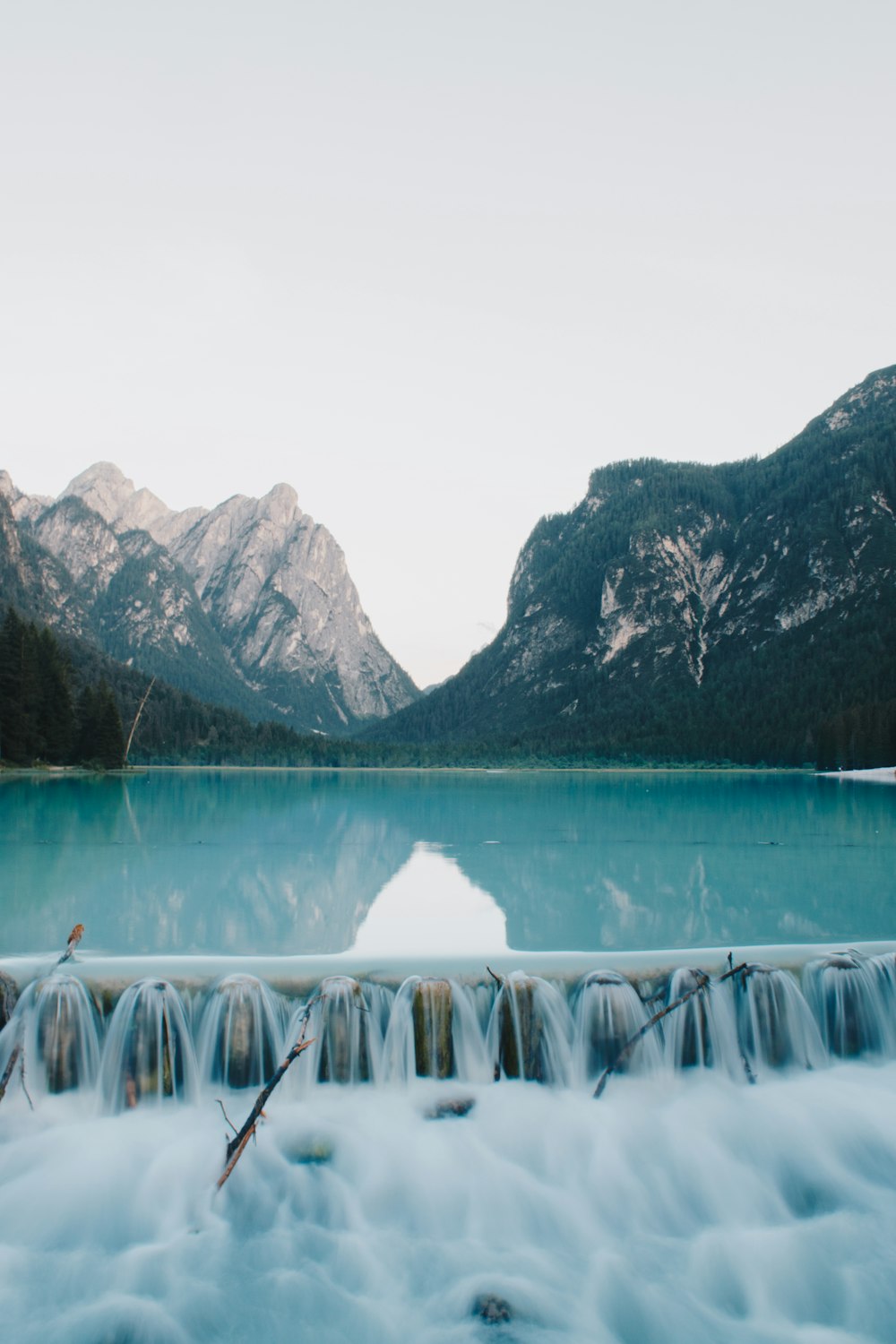 green lake at daytime