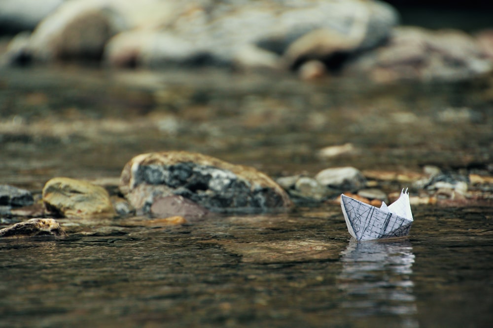 white paper boat