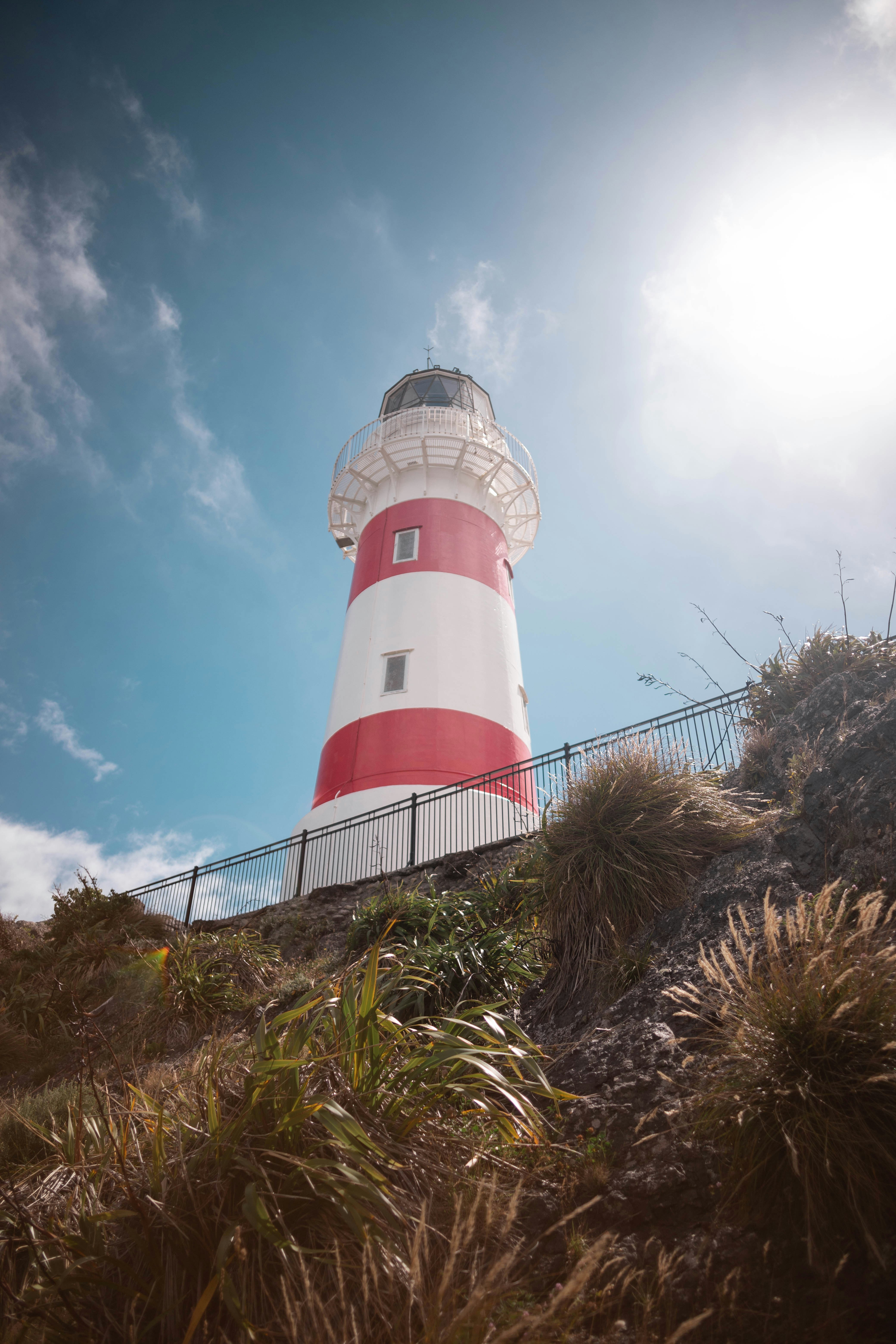 red and white lighthouse