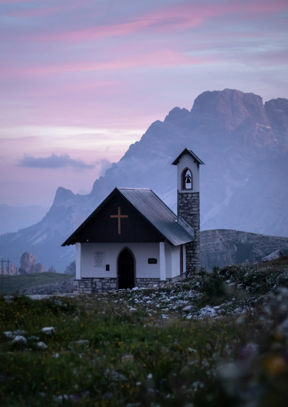 white and gray concrete cathedral near mountain