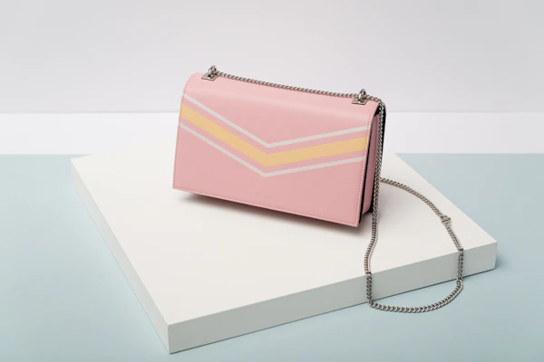Pink handbag product view