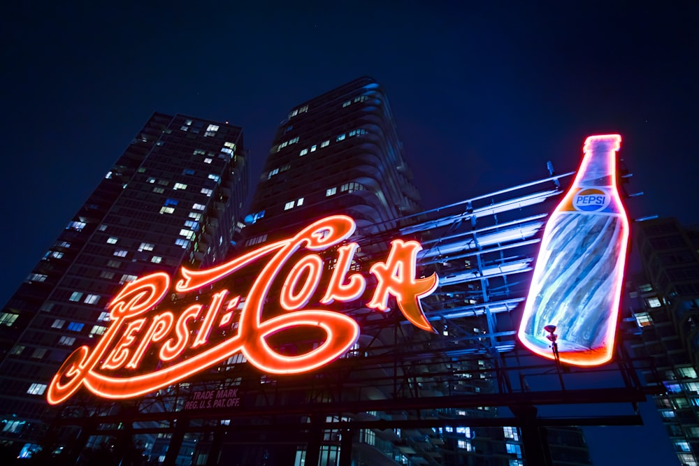 Pepsi-Cola neon sign